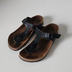 BIRKENSTOCK | Gizeh sandals thong black kids sz 13.5